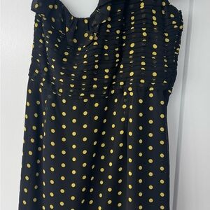 Black and Yellow Polka Dot Dress